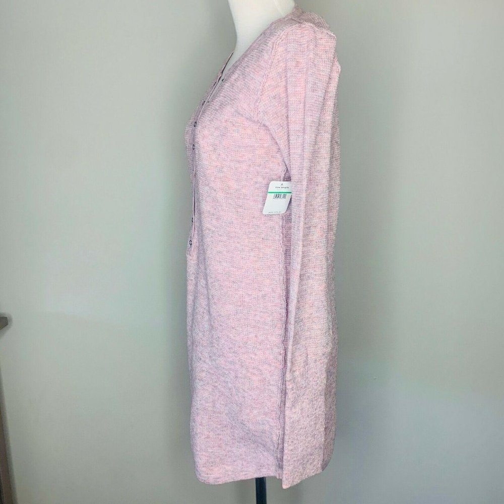 Free People Womens Large L Think Thermal Henley - Picture 10 of 11